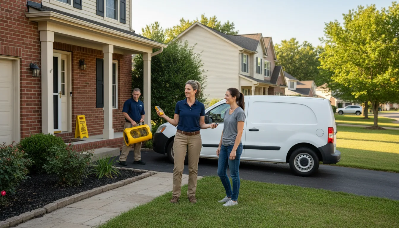 Residential water damage restoration in Leland, NC